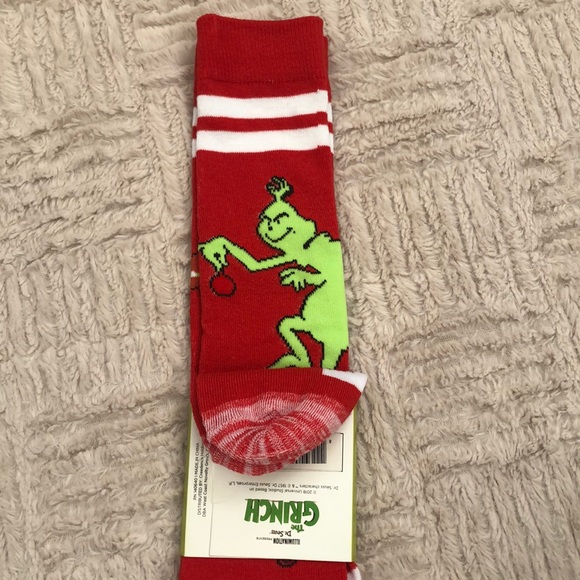 NWT Dr. Seuss The Grinch Adult Knee Socks Size 9-11 - Picture 2 of 8